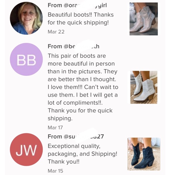 NEW Silver Western Style Bedazzled Cowboy Ankle Boots - Picture 11 of 16